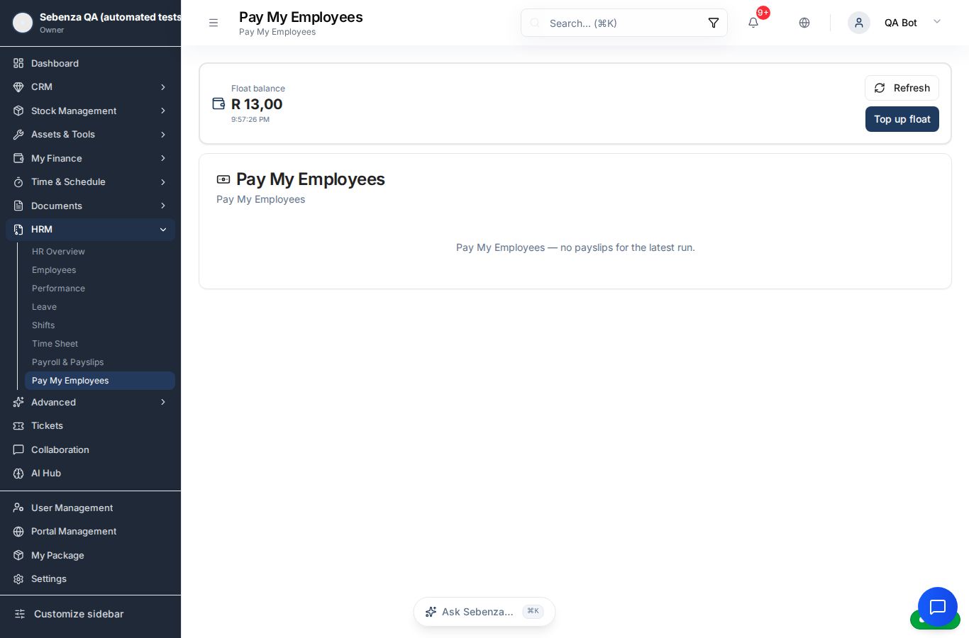 Pay My Employees — desktop screen