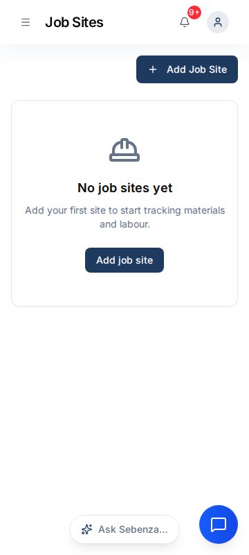 All Sites — mobile screen