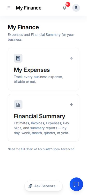 My Finance — mobile screen